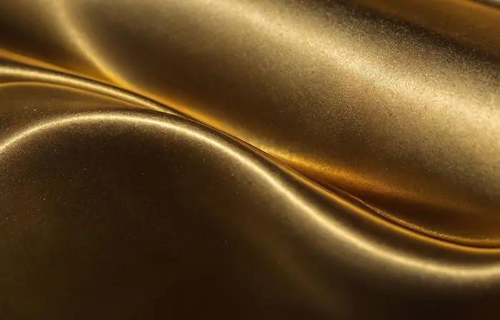 Rippling Liquid Gold Wave Texture Photo image